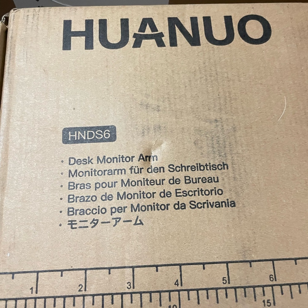 HUANUO DUAL MONITOR DESK ARM ADJUSTABLE - Picture 10 of 11